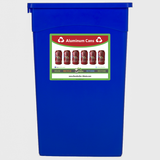 23 Gallon Slim Jim Recycling Container With Label - My Green Purpose