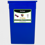 23 Gallon Slim Jim Recycling Container With Label - My Green Purpose