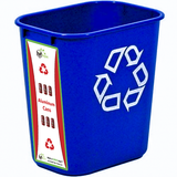 7 Gallon Deskside Recycling Container With Label - My Green Purpose