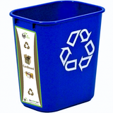 7 Gallon Deskside Recycling Container With Label - My Green Purpose