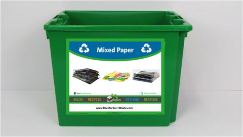 Mixed Paper Curbside Recycling Tote - My Green Purpose