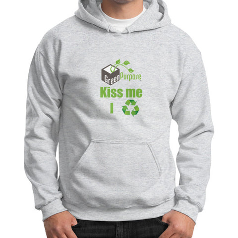 Gildan Hoodie (on man) - My Green Purpose