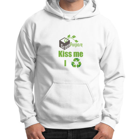 Gildan Hoodie (on man) - My Green Purpose