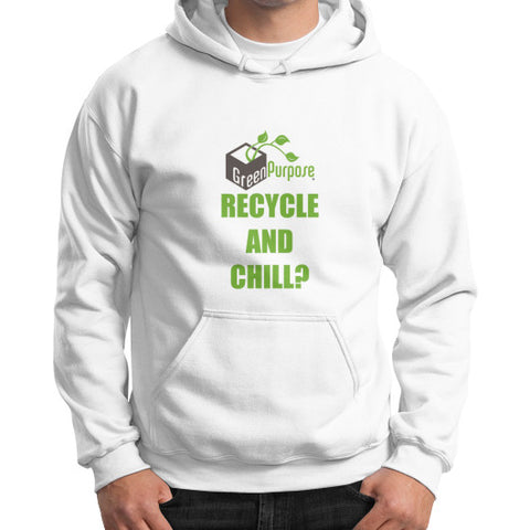 Gildan Hoodie (on man) - My Green Purpose