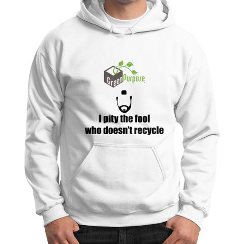 Gildan Hoodie (on man) - My Green Purpose