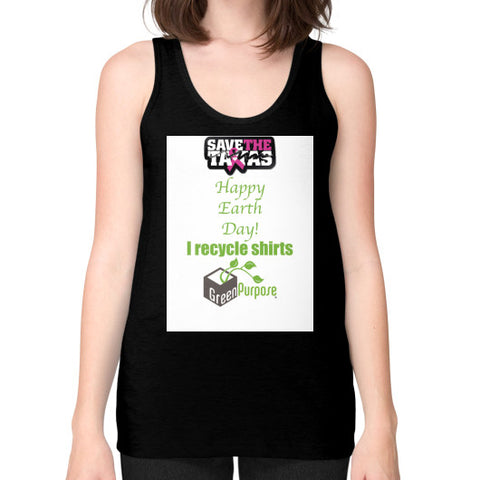 Unisex Fine Jersey Tank (on woman) - My Green Purpose
