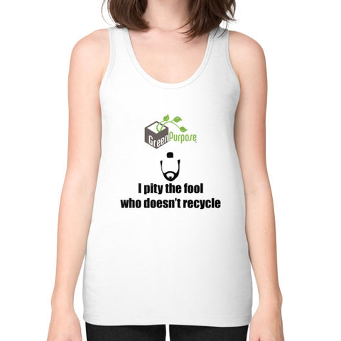 Unisex Fine Jersey Tank (on woman) - My Green Purpose