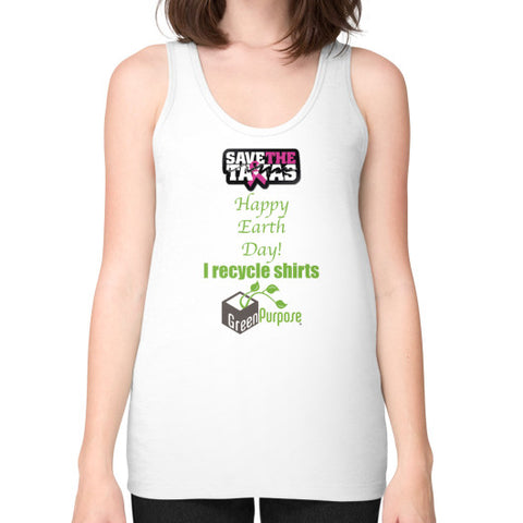 Unisex Fine Jersey Tank (on woman) - My Green Purpose