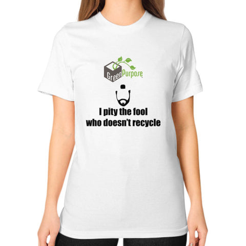 Unisex T-Shirt (on woman) - My Green Purpose