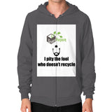 Zip Hoodie (on man) - My Green Purpose