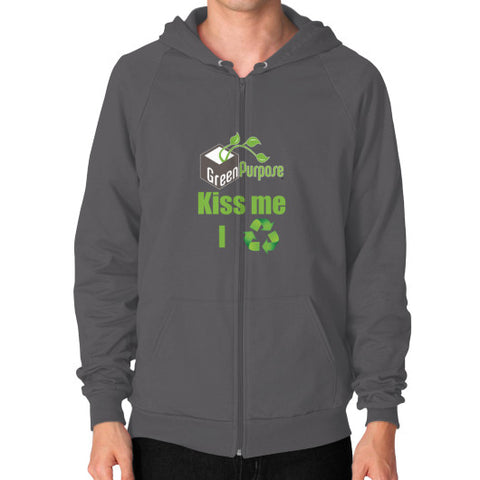 Zip Hoodie (on man) - My Green Purpose