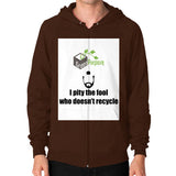 Zip Hoodie (on man) - My Green Purpose