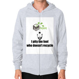 Zip Hoodie (on man) - My Green Purpose