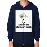 Zip Hoodie (on man) - My Green Purpose