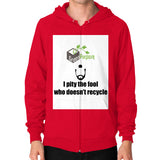 Zip Hoodie (on man) - My Green Purpose