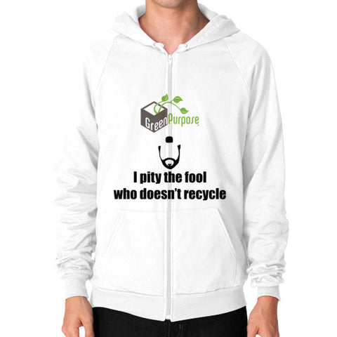 Zip Hoodie (on man) - My Green Purpose