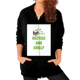Zip Hoodie (on woman) - My Green Purpose