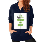 Zip Hoodie (on woman) - My Green Purpose