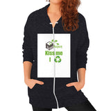 Zip Hoodie (on woman) - My Green Purpose