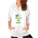 Zip Hoodie (on woman) - My Green Purpose